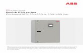 Zenith ZTG series - Quick start guide › public...QUICK START GUIDE Zenith ZTG series Enclosed ATS, 30-1200 A, 200-480 Vac — This document is not intended to replace document 1SCC303023M0201,