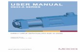 User Manual 'D633A Series' (CA80942-001; Version 1.0, 12/08) · DIRECT DRIVE SERVOVALVES SIZE 03 (NG6) Original User Manual (CA80942-001; Version 1.0, 12/08) USER MANUAL D633-A SERIES