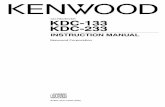 CD-RECEIVER KDC-133 KDC-233 - KENWOODmanual.kenwood.com/files/B64-3247-00_English.pdf · 2014-01-15 · 6 | English System Q Selecting the best sound setting preset for different