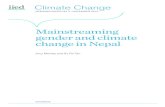 Mainstreaming gender and climate change in Nepal · CFUG Community Forestry User Group CID Climate Induced Disaster COP Conference of the Parties FECOFUN Federation of Community Forest