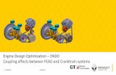 ENDO - Coupling effects between FEAD and Cranktrain systems · Engine Design Optimization –ENDO Coupling effects between FEAD and Cranktrain systems. D. BARBEAU 09/10/2017 01 Introduction