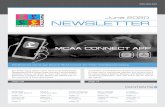 June 2020 NEWSLETTER · NEWSLETTER NEWSLETTER June 2020 The MCAA has now its app! Discover MCAA Connect, the ‘Tinder’ of professional working. CONTENTS ISSN 2663-9483 page 09