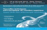 Nouvelles techniques arthroscopique du membre supérieur ...shouldersystem.com/doc/doc_innovation.pdf · 19 et 20 avril 2013 - Paris, France April 19th & 20th, 2013 - Paris, France