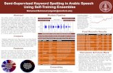 Semi-Supervised Keyword Spotting in Arabic Speech Using Self …cs229.stanford.edu/proj2016/poster/Mahmoud-Keyword... · 2017-09-23 · Semi-Supervised Keyword Spotting in Arabic