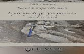 26th Annual David S. Snipes/Clemson Hydrogeology Symposium · LNAPL Sites Rhine, Elizabeth 9:15 Identification and Recovery of TCE Dense Non-Aqueous Phase Liquid (DNAPL) in Source