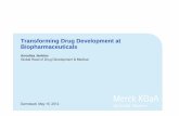 Transforming Drug Development at Biopharmaceuticals€¦ · 15-05-2012  · Transforming Drug Development at Biopharmaceuticals Darmstadt, May 15, 2012 Annalisa Jenkins Global Head