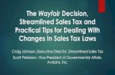 The Wayfair Decision and Streamlined Sales Tax › resources › Documents › Webinar... · The “Certified Service Provider” (CSP) Additional Benefits To Sellers of Using CSPs