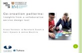 Co-creation patterns · patterns in service, design and innovation research As a result five signposts of co-creation patterns are identified leading to co-creative business approach