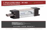 1-Port USB VNA - R140 › pdf › CMT_R140-Data-Sheet-2018.pdf · 1-Port USB VNA - R140 EXTEND YOUR REACHTM • Patent US 9,291,657 - No test cable needed • Frequency range: 85