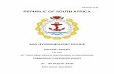 REPUBLIC OF SOUTH AFRICA...SAIHC15 -10.1E REPUBLIC OF SOUTH AFRICA SAN HYDROGRAPHIC OFFICE NATIONAL REPORT TO THE 2 CONTENTS 1. SA Navy Hydrographic Office (SANHO) Personnel 2. Hydrographic