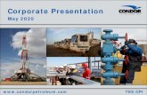 Corporate Presentation › condor... · The estimated total costs required for the Yakamoz prospect is US$11.2 MM per internal estimates. Commercial production is planned to commence
