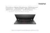 Product Specifications Reference Lenovo ThinkPad Notebooks ...psref.lenovo.com/syspool/Sys/PDF/withdrawnbook/ltwbook_WE.pdf · International Warranty Service 17 24 hour x 7 day18