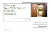 Planning New Web Guides: From the Outside In · Carrie M. Macfarlane cmacfarl@middlebury.edu Middlebury Planning New Web Guides: From the Outside In Vermont Library Association College
