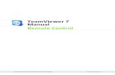  · TeamViewer 7 Manual Remote Control  Page 2 of 76 Table of Contents 1 About TeamViewer