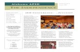 Alabama APSE Volume 4, Issue 4 Summer 2010 THE … · Alabama APSE The 2010 AL-APSE Conference, co-hosted by the Alabama Council for ... seminars to Job Developers and Employment