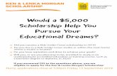 Would a $5,000 Scholarship Help You Pursue Your ... · Pursue Your Educational Dreams? * Will you, or are you planning to be, enrolled to study in an undergraduate accredited education