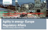 Agility in energy- Europe Regulatory Affairs...• DER energy trading market and a DER capacity market • DSO to offer additional services: e.g. in financing of DER plants, installation,