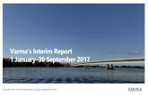 1 January 30 September 2017 - Varma · 26 October 2017 | Varma’s Interim Report 1 January–30 September 2017 Market value of investments, € 45.4 bn Return on investments 6.2%
