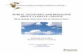 PUBLIC ATTITUDES AND BEHAVIOR ABOUT CLIMATE CHANGE · 2015-09-21 · various determinants of attitudes and behaviors (e.g., the influence of values and of social norms) may be expected
