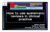 How to use systematic reviews in clinical practice › 2007.08.24 Lecture EBD SRs SSPD... · 24.08.2007  · SSPD Consensus conference, Copenhagen, August 24, 2007 supporting evidence.
