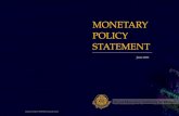 MONETARY POLICY STATEMENT - RMA Publication/MPS/RMA Monetary Policy... · monetary policy measures involve confidence-building measures for the Ngultrum and credible RMA and RGOB