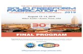 SFF2019 Final Program-web - Sffsymposiumsffsymposium.engr.utexas.edu/sites/default/files/SFF2019... · 2019-08-05 · Welcome Reception 6:00 p.m. to 6:30 p.m. Salon HJK Foyer ...