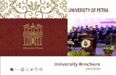 University of Petra (UOP) › Documents › University Brochure 20192020.… · University of Petra (UOP) The Deanship of Admission and Registration General Information Academic Year