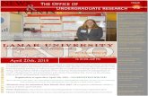 NEWS The Office of Issue EVENTS - Lamar University › undergraduate-research › _files... · Undergraduate Research IssueThe Office of 03 2015 & Student Publications DOIRON, T AND
