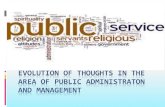 EVOLUTION OF PUBLIC ADMINISTRATON AND MANAGEMENT · Management Evolution of Public Administration Features of Good Governance Case Studies Challenges . DIFFERENCE BETWEEN ADMINISTRATION