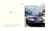 Legend - Honda€¦ · the accuracy of the particulars contained in this brochure. This publication shall not constitute in any circumstances whatsoever an offer by the Company to