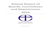 Annual Report of Boards, Committees and Departments 2016 · 2018-09-16 · Published March 2017 . Annual ... Mark Cockayne Remit: The Board of Faith and Justice exists to encourage