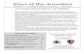 Ways of the Ancestors - npshistory.com › publications › alka › newsletter › apr-2013.pdfNational Trails Day 2013 7 . Ala Kahakai National Historic Trail . 73-4786 Kanalani
