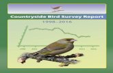 Countryside Bird Survey Report€¦ · continuing. This report presents a summary of the results of the CBS over the 19-year period from 1998 to 2016 inclusive. Methods The CBS uses