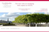 The new rules on marketing with respect to UCITS · 2012 AIFMD Draft Law MiFID Law 2 August 2002 LMPC 6 April 2010 Draft Transversal RD Moratorium UCITS UCIs other than UCITS Debt