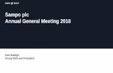 Sampo plc Annual General Meeting 2018 › globalassets › arkisto › ... · • Sampo’s investment amounted to approximately EUR 240 million • Co-investor Nordic Capital (Sampo’s