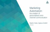 Marketing Automation - Fachverband Medienproduktioner e.V. · personalised print postcard is created and sent out. 5. Post purchase ... generation of quick wins, development of new