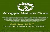 Arogya Nature Cure · Arogya Nature Cure Email ID : info@arogyanaturecure.com Call Now 12 X 7 +91-97-1777-8537 | 70-1119-8946 Website :