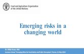 Emerging risks in a changing world - Europa · for food products Climate change and changing environments Changing human lifestyles Food safety challenges increasing! Globalized trade,