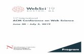 WebSci‘19 Web content and emotional well-beingwebsci19.webscience.org/uploads/1/5/5/4/15543620/websci... · 2019-06-29 · Keynote Speakers Sandra Gonzalez-Bailon University of