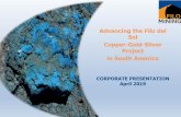 Advancing the Filo del Sol Copper-Gold-Silver Project in South … · Notes to accompany Filo del Sol Mineral Reserves table: 1. Mineral Reserves have an effective date of 13 January