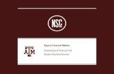 Scholarships & Financial Aid Student Business Services · Student Business Services. 979-845-3236. financialaid.tamu.edu. Financial Aid for the Spring Semester • If you haven’t