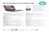 HP Chromebook 15-de0517wm - CNET Content Solutions · Wireless connectivity • Intel® Wireless-AC 802.11b/g/n/ac (2x2) Wi-Fi(19a) and Bluetooth® 4.2 Combo(26) Digital media •