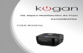 KA10DMFAFRA - Kogan 10L Digital Multi Function Air Fryer · 2018-07-05 · Air inlet hoo Pot handle Shaft assembly Inner pot Rotary grill brack Inner pot ... Fig. 8 g.9 Fig. 10 Fig.