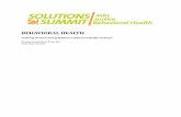BEHAVIORAL HEALTH - Solutions Summit Baltimore › wp... · DEVELOPING SOLUTIONS TO IMPROVE THE BEHAVIORAL HEALTH SYSTEM IN BALTIMORE In July 2016, OSI-Baltimore announced a full-day