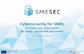 Cybersecurity for SMEsCo-funded by the Horizon 2020 Framework Programme of the European Union Cybersecurity for SMEs increase your awareness be ready , protected and aware Cyber threats