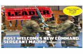 POST WELCOMES NEW COMMAND SERGEANT MAJOR – …“quarantine fatigue”. Many people are relaxing their stan-dards on social distancing, wearing face coverings, and fol-lowing other