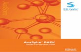 AvaSpire - Solvay · 2020-04-25 · AvaSpire® PAEK Design and Processing Guide / 7 Table 1.4 Typical properties(1) of AvaSpire® PAEK unreinforced resins (SI units) Property Units