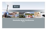 Deutsche Bank Conferences21.q4cdn.com/.../Deutsche_Bank_Conference_mayo_2014.pdf · 2016-11-23 · 2013 September 13th 2013 November 18th 2013 Vida Cámarawas awarded in the D&S insurance
