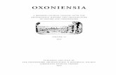 OXONIENSIA · 2017-08-25 · oxoniensia a refereed journal dealing with the archaeology, history, and architecture of oxford and oxfordshire volume 75 2010 published and sold by the
