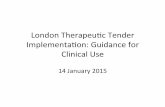 London%Therapeu-c%Tender% Implementaon:%Guidance%for ...i-base.info/wp-content/uploads/2015/01/London-NHSE... · London%Therapeu-c%Tender% Implementaon:%Guidance%for% Clinical%Use%